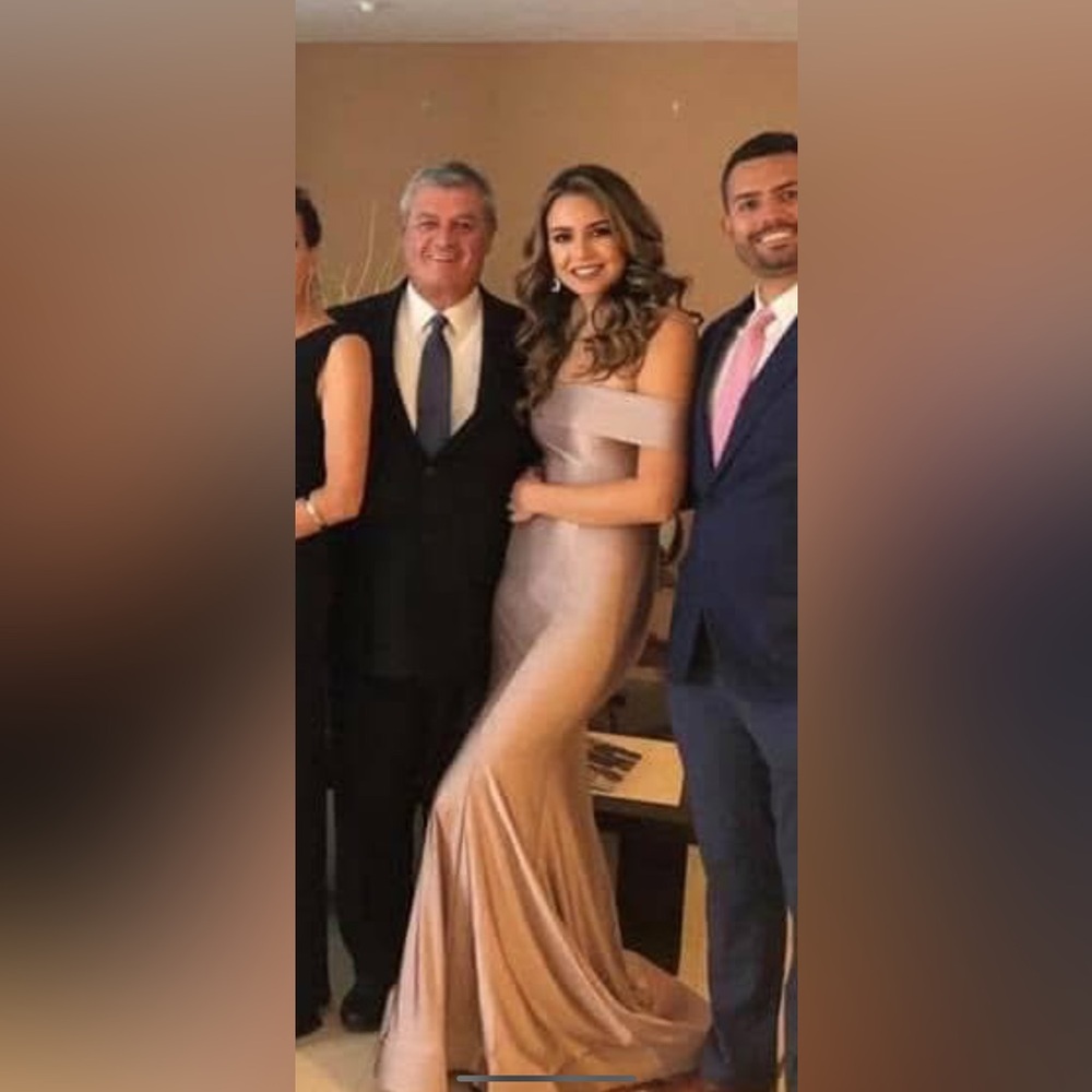 Elegant Off-Shoulder Pink Dress